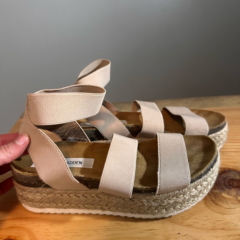 Steve Madden Women's Cream Espadrille Sandals